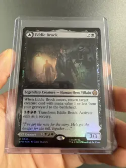 MTG: SPIDER-MAN, EDDIE BROCK / / VENOM, LETHAL PROTECTOR 0055, FOIL MYTHIC, NM - Image 1