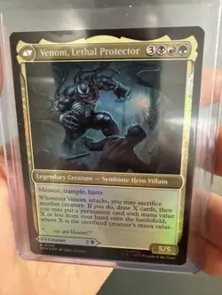 MTG: SPIDER-MAN, EDDIE BROCK / / VENOM, LETHAL PROTECTOR 0055, FOIL MYTHIC, NM - Image 4