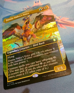 Zinnia, Valley's Voice FOIL (Borderless)- Bloomburrow Mythic - NM (see pics) MTG - Image 3