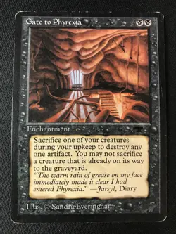 MTG Antiquities Gate to Phyrexia RESERVED LIST HP - Image 1