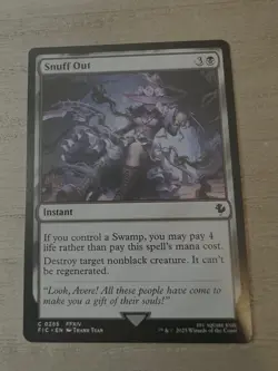 Snuff Out Light Play, English Magic the Gathering MTG Commander: Final Fantasy - Image 1