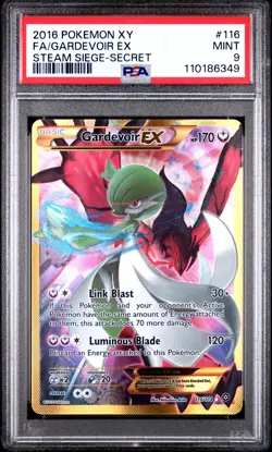 2016 POKEMON XY STEAM SIEGE SECRET #116 FULL ART/GARDEVOIR EX PSA 9 - Image 1