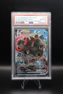 2021 POKEMON SWSH BLACK STAR PROMO #103 FA VMAX BLASTOISE PSA 10 - Image 1
