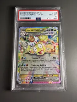 2024 POKEMON SSP EN-SURGING SPARKS #133 ALOLAN EXEGGUTOR EX PSA 10 - Image 1