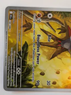 2025 Pokemon SV Black Bolt Fraxure Illustration Rare #146/086 - Image 3