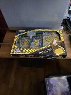Pokemon TCG Sword & Shield Game Crown Zenith Pikachu VMAX Special Collection Box - Image 1
