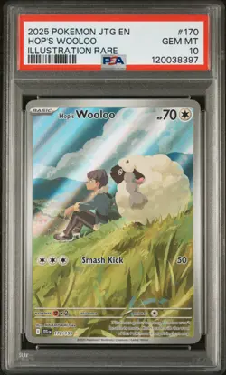 2025 Pokemon Jtg En-Journey Together Hop's Wooloo 🐏 #170 PSA 10 (NEW CERT) 🌟 - Image 1