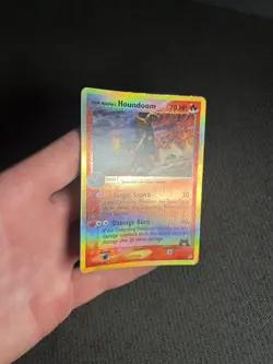 Pokemon TCG Team Magma's Houndoom 34/95 Team Magma vs Team Aqua Reverse Holo MP - Image 5