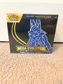 Pokemon Mega Evolution Lucario ETB Elite Trainer Box Mega Lucario In Hand - Image 2