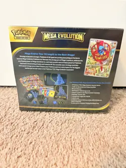 Pokemon Mega Evolution Lucario ETB Elite Trainer Box Mega Lucario In Hand - Image 4