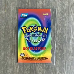 1999 Topps Pokemon Movie Edition Blastoise 9/12 and Dragonair #148 Die Cut LP - Image 3