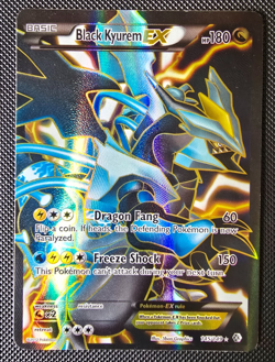 Pokemon - Black Kyurem Ex - B&W Boundaries Crossed - Full Art - 145/149 - LP-MP - Image 1