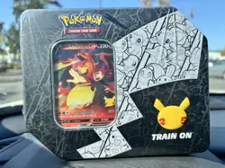 Pokemon - Celebrations Big Tin - Lance's Charizard V Box - Sword & Shield - Image 1