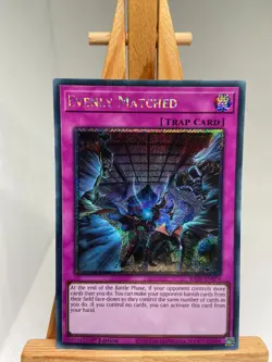 Evenly Matched - Platinum Secret Rare 1st Edition RA01-EN074 - NM - YuGiOh - Image 1