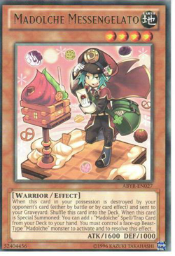 Yugioh Madolche Messengelato ABYR-EN027 Rare Unl Ed VLP x3 - Image 1
