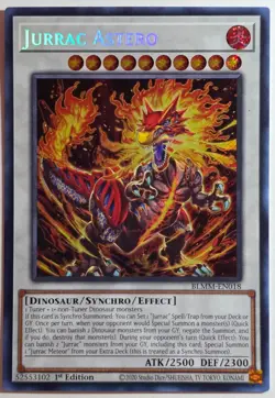 Yugioh Jurrac Astero BLMM-EN018 Secret Rare 1st Edition - Image 1