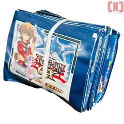 50 PACKS Bundle YuGiOh GX Vintage Sticker Packs New Sealed Yu-Gi-Oh Manga Ser. 1 - Image 1