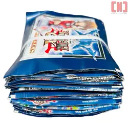 50 PACKS Bundle YuGiOh GX Vintage Sticker Packs New Sealed Yu-Gi-Oh Manga Ser. 1 - Image 3
