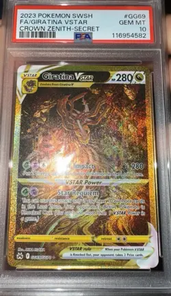 Giratina VSTAR Crown Zenith: Galarian Gallery Holo Card GG69/GG70 PSA 10 - Image 1