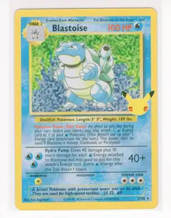 Blastoise Celebrations Classic Collection Pokemon Card (LB3) - Image 1