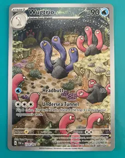 Pokemon Card- Wugtrio Illustration Rare Paldean Fates- English- Near Mint - Image 1