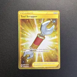 Pokemon Tool Scrapper 208/192 Rebel Clash Gold Secret Rare Card - Image 1