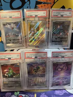 Pokemon Center Stamped Scarlet Violet ETB Promo Card Set Graded PSA 9 Slab Lot - Image 2