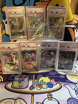 Pokemon Center Stamped Scarlet Violet ETB Promo Card Set Graded PSA 9 Slab Lot - Image 3