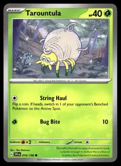 Tarountula 16/198 Pokemon Card Scarlet & Violet Common 40 HP Near Mint TZ - Image 1