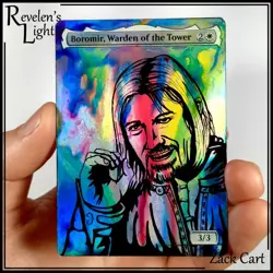 Boromir, Warden of the Tower Alter - Hand Painted MTG Altered Art Magic - Image 1