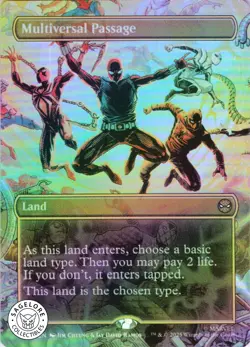 MTG Multiversal Passage (Borderless) (206) | NM Foil | Spider-Man {SPM} - Image 1