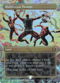 MTG Multiversal Passage (Borderless) (206) | NM Foil | Spider-Man {SPM} - Image 2