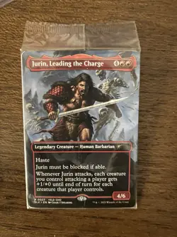 1x Jurin, Leading the Charge MTG Spring Flourishes Promo Rare Nonfoil NM Sealed - Image 1