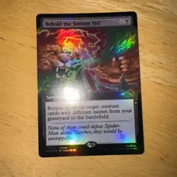 MTG Magic The Gathering Behold The Sinister Six Promo Card Foil 2025 - Image 3