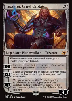 MTG - Edge of Eternities - Tezzeret, Cruel Captain #002 - Near Mint (NM) - Image 1