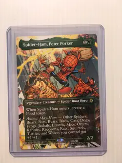MTG Spider-Ham, Peter Porker (Borderless) Marvel's Spider-Man Scene Card - Image 3