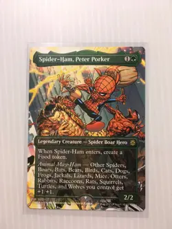 MTG Spider-Ham, Peter Porker (Borderless) Marvel's Spider-Man Scene Card - Image 4