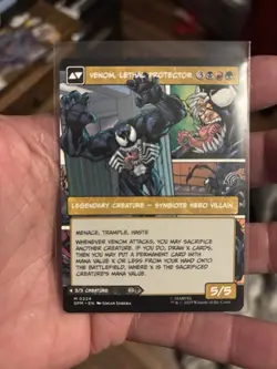 MTG Spider Man Eddie Brock Borderless Comic Art Foil - Image 1