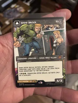 MTG Spider Man Eddie Brock Borderless Comic Art Foil - Image 2
