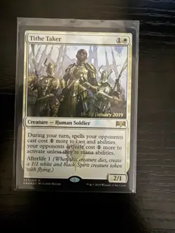 MTG Ravnica Allegiance Tithe Taker 027/259 NM Rare prerelease - Image 1