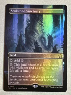 MTG / Soulstone Sanctuary / FDN / #356 / FOIL (Borderless) / Rare / NM - Image 1