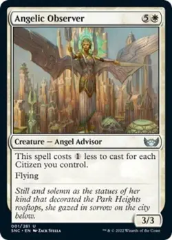 Angelic Observer -Foil Near Mint MTG Streets of New Capenna - Image 1