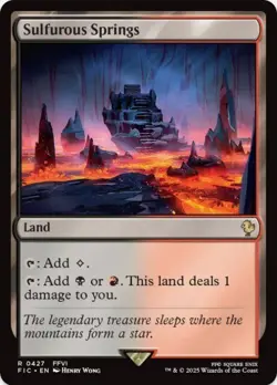 1 x Sulfurous Springs - Final Fantasy Commander - LP - MTG - Image 1