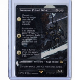 MTG x Final Fantasy - Summon: Primal Odin # 365 Borderless - Image 1