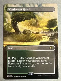 MTG / Windswept Heath / MH3 / #360 / Regular (Borderless) / Rare / NM - Image 1