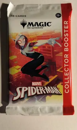 1x Marvel Spiderman SEALED Collector Booster Pack MTG Magic The Gathering - Image 1