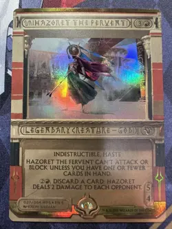 MTG MPS The Avid God Hazoret FOIL Masterpiece Card Used Play Grade - Image 1
