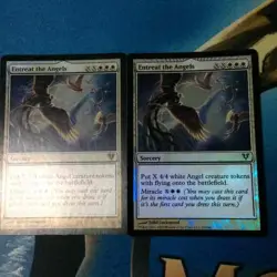 Wish for Angels Foil Card Set of 2 Magic The Gathering MTG New - Image 1