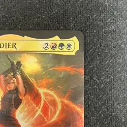 Final Fantasy MTG Cloud Ex Soldier Foil Extended Art Japanese Version - Image 4
