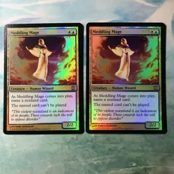 Meddling Mage FOIL Set of 2 Magic the Gathering MTG ARB R 8/145 - Image 1